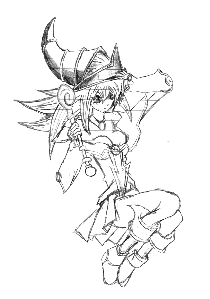 magician girl coloring pages - photo #5