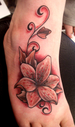 Another Foot Flower | Flower Tattoo