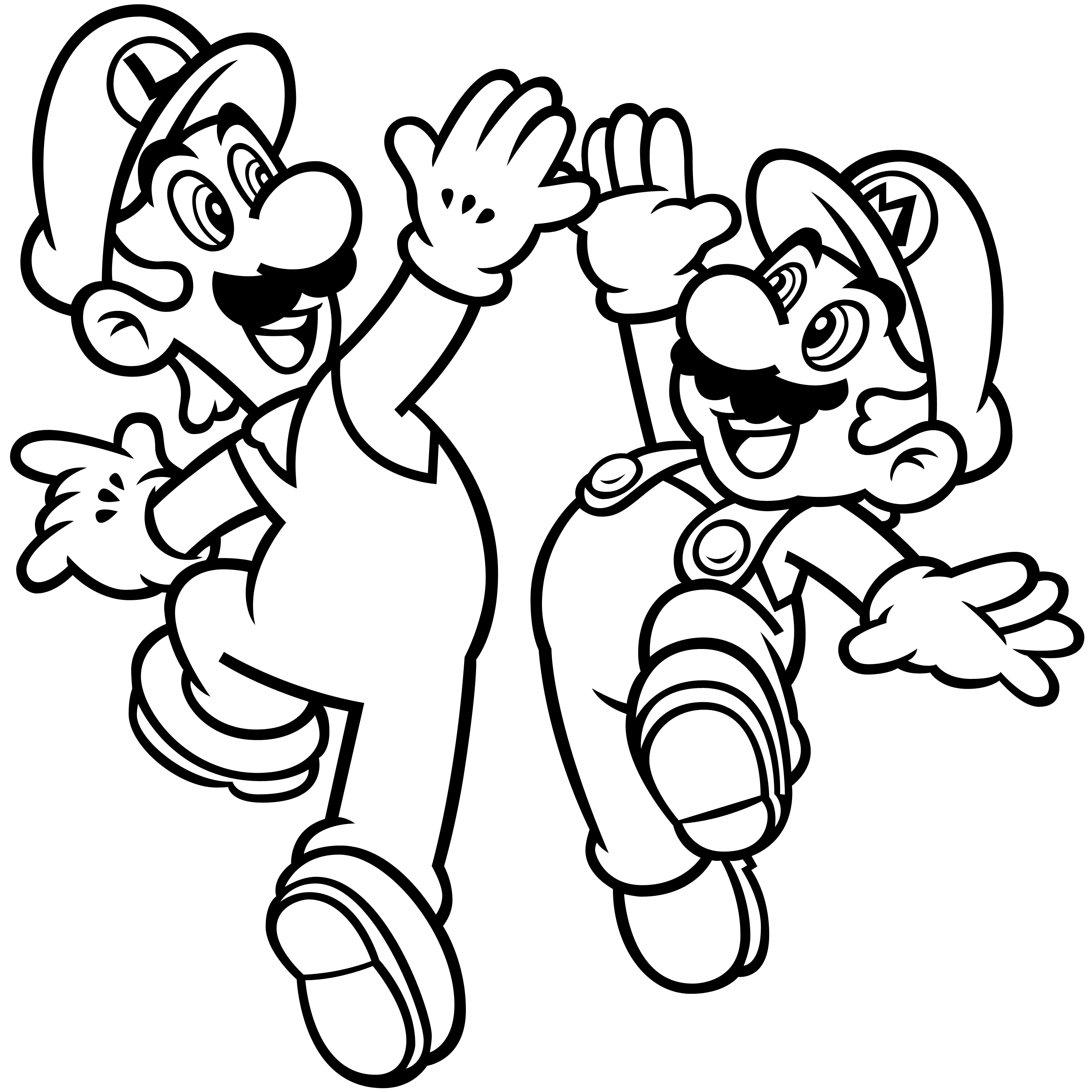 Yoshi Jumping Coloring Page Free Printable Coloring Pages Mario Brothers Party Pinterest