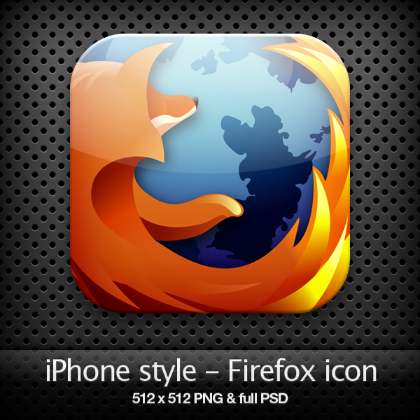 firefox icon png. iPhone style - Firefox icon by
