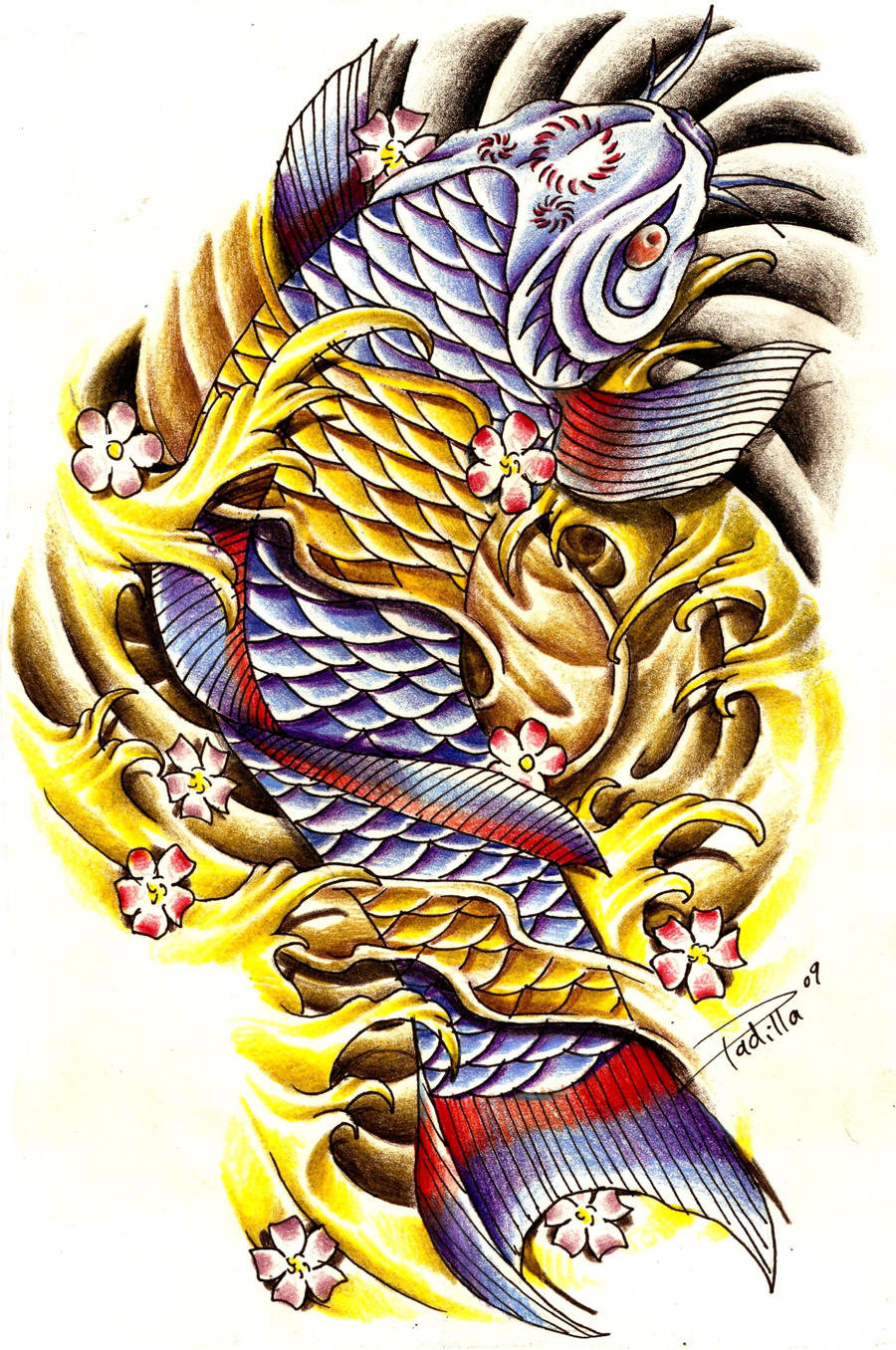 koi fish tattoo miami ink