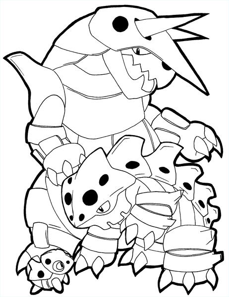pokemon aggron coloring pages - photo #19