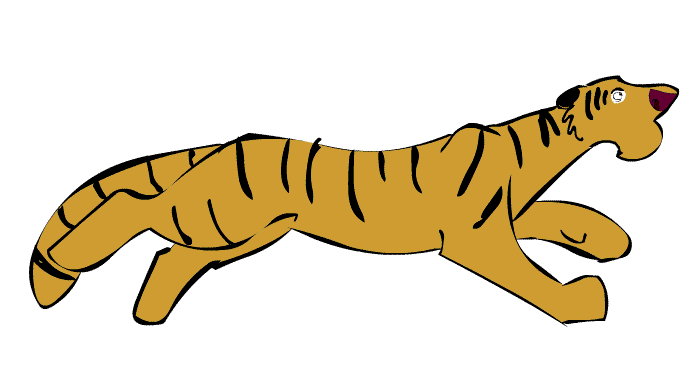 tiger running clipart - photo #28