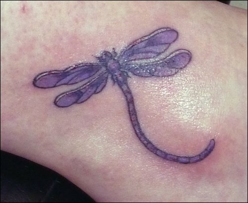 Purple dragonfly my design - dragonfly tattoo