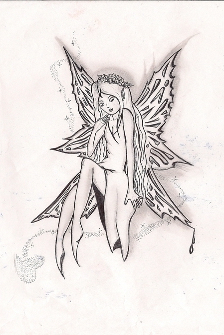 Fairy tattoo design by
