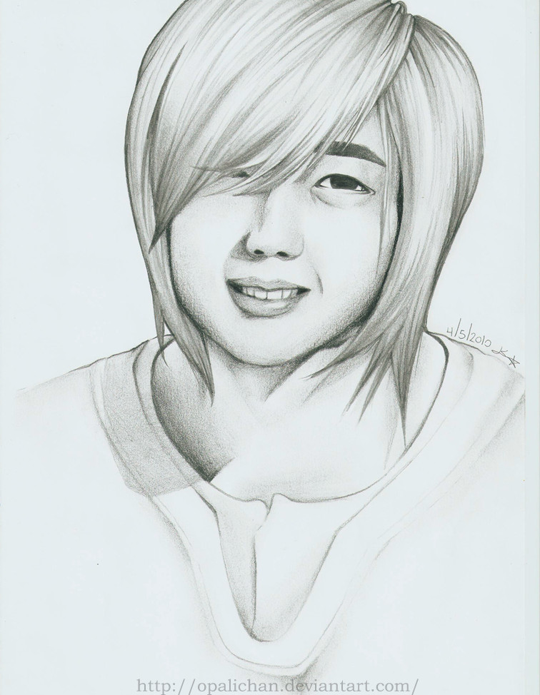 kim hyun joong portrait by ~opalichan on deviantart