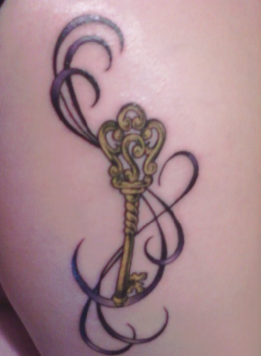 Key to my heart tattoo by