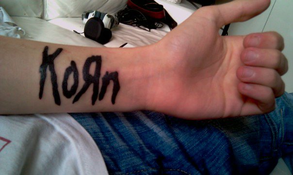 my Korn tattoo by ~cameronj279 on deviantART