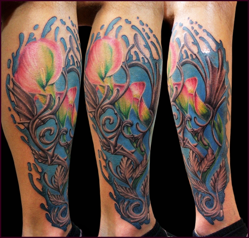 Cala Dynamics Finished - flower tattoo