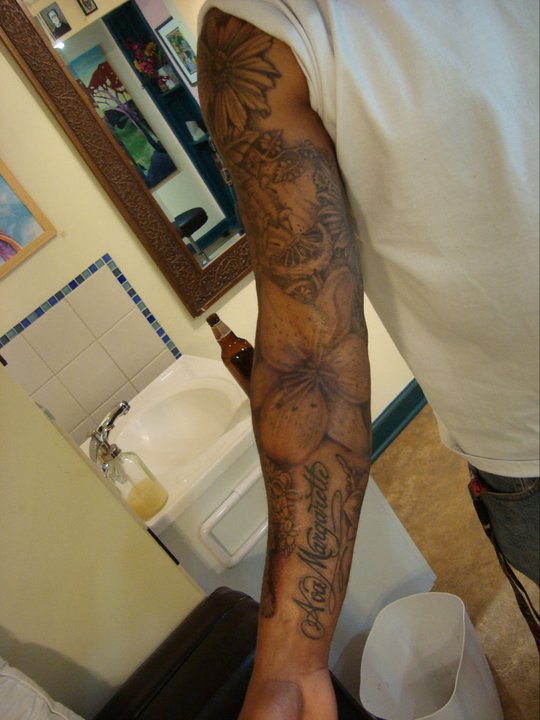 hasaan's sleeve 3 - sleeve tattoo