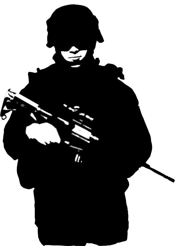 military silhouette clip art - photo #48