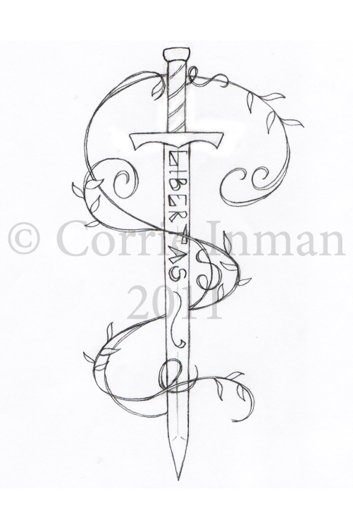 libertas sword tattoo by