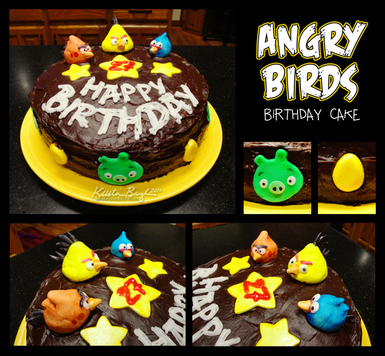 Angry Birds Birthday Cake by KrisCynical