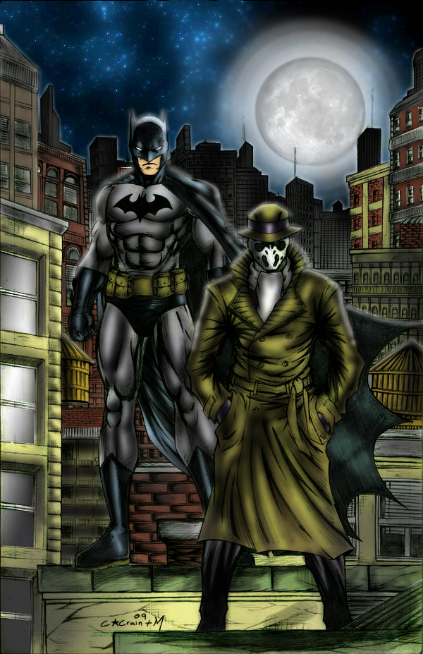 Batman and Rorschach