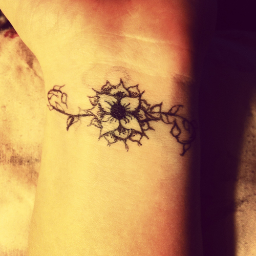 Tattoo Design Wrist Flower by EsparzaKatie