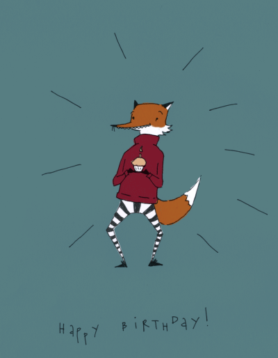 Happy Birthday Dancing Fox!!! by Distorted-Eye