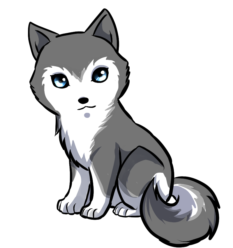baby wolf clipart - photo #30