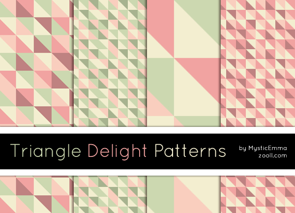 Triangle Delight Patterns by MysticEmma