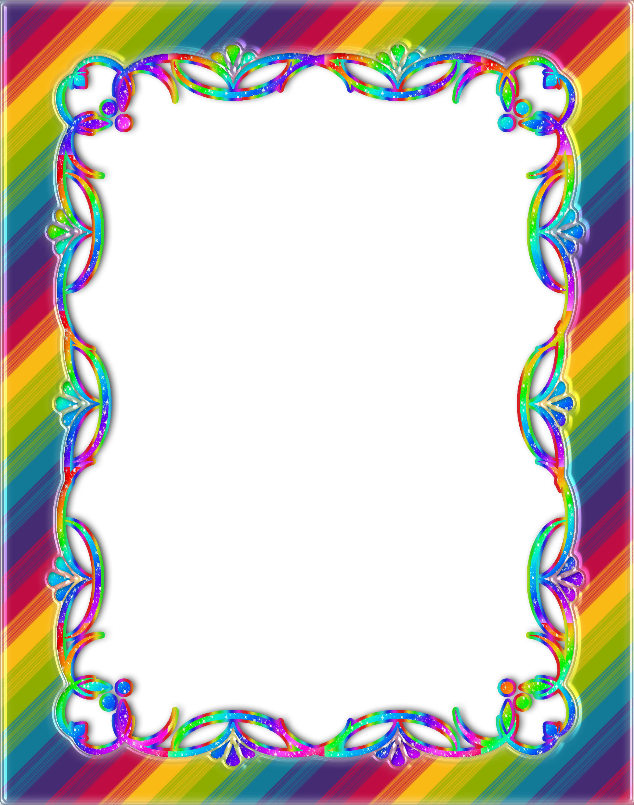 rainbow clipart frame - photo #45
