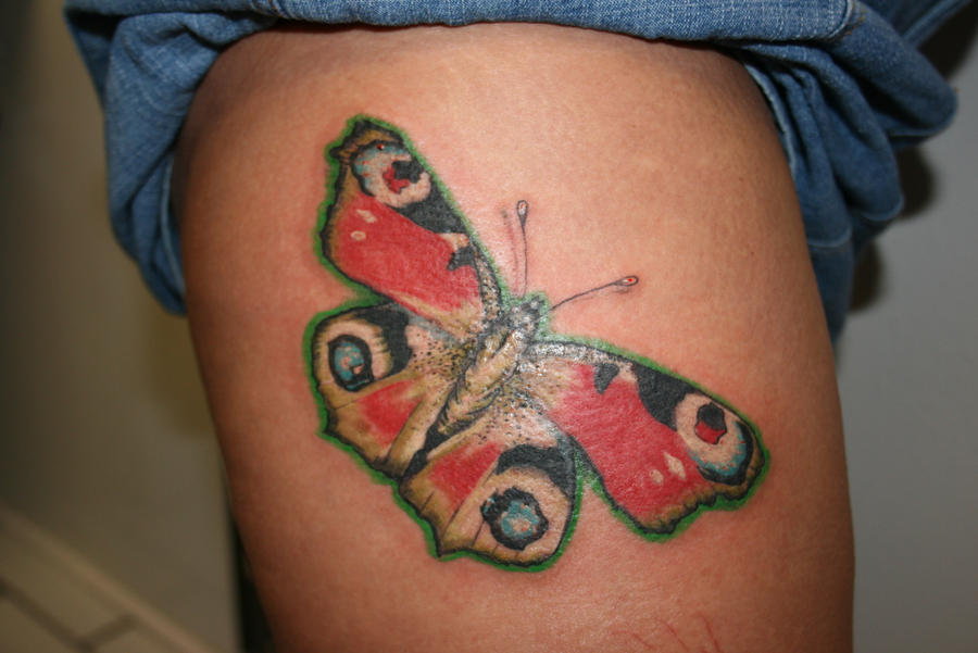 peacock butterfly tattoo close by siONEproduktions on deviantART