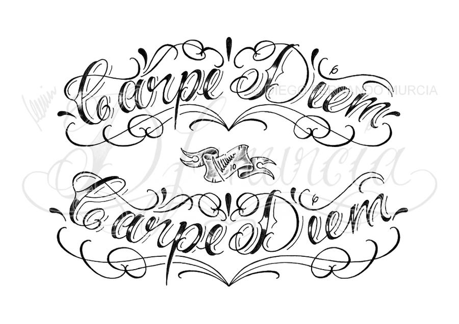 Carpe Diem Lettering by dfmurcia on deviantART