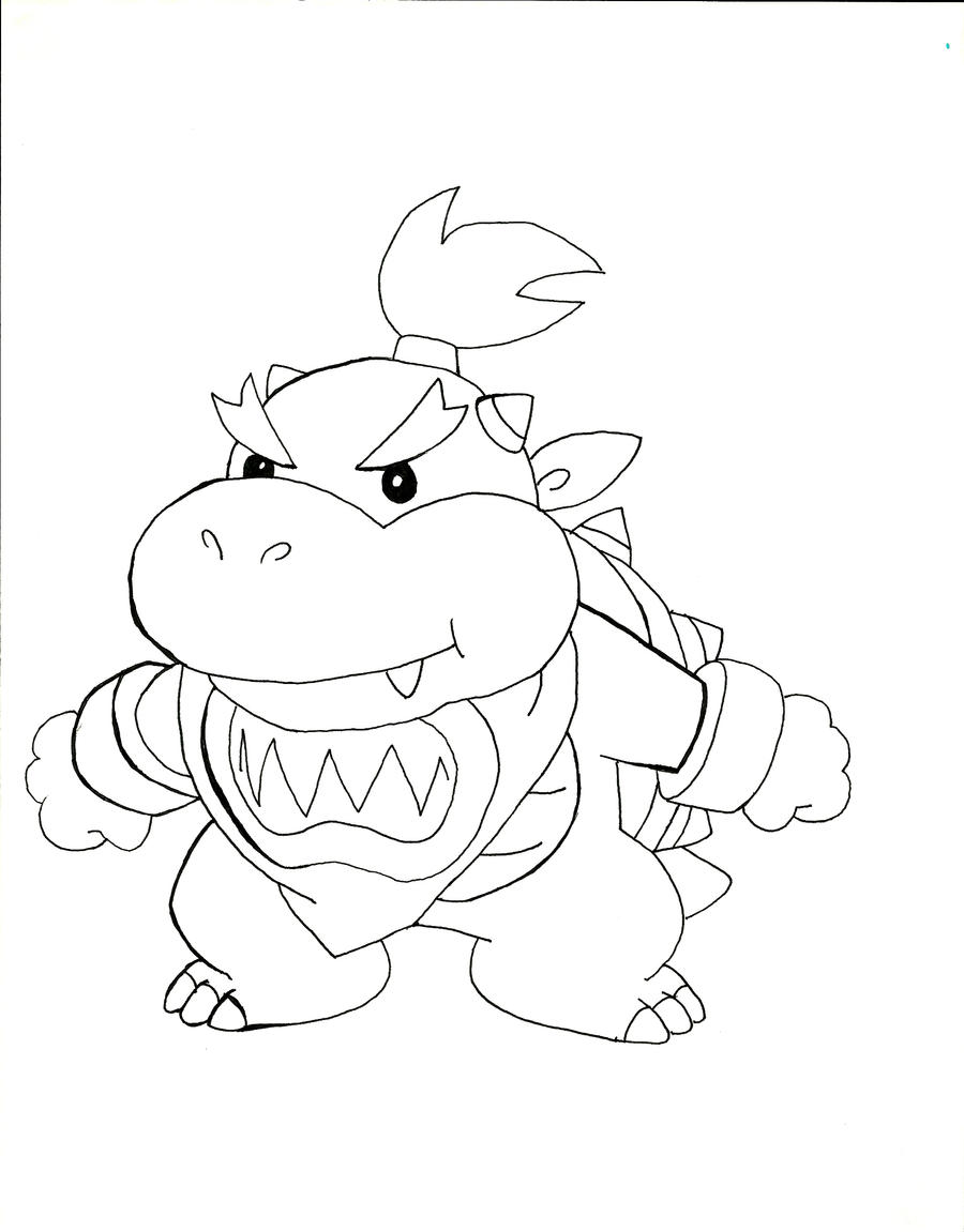 baby bowser coloring pages - photo #1