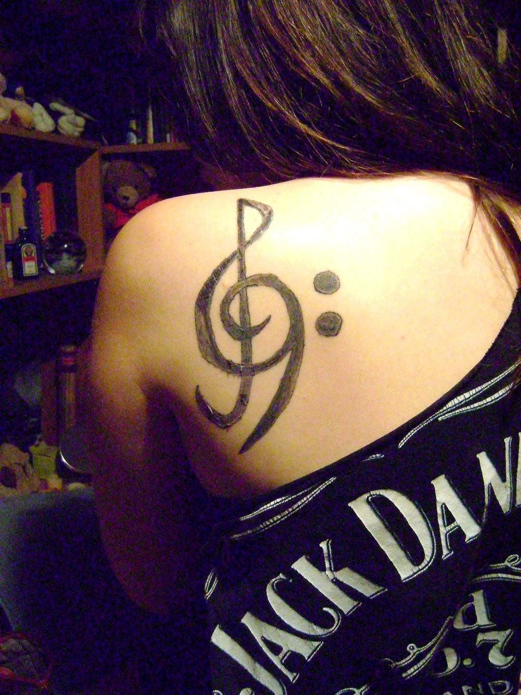 Treble+and+bass+clef+heart+tattoo