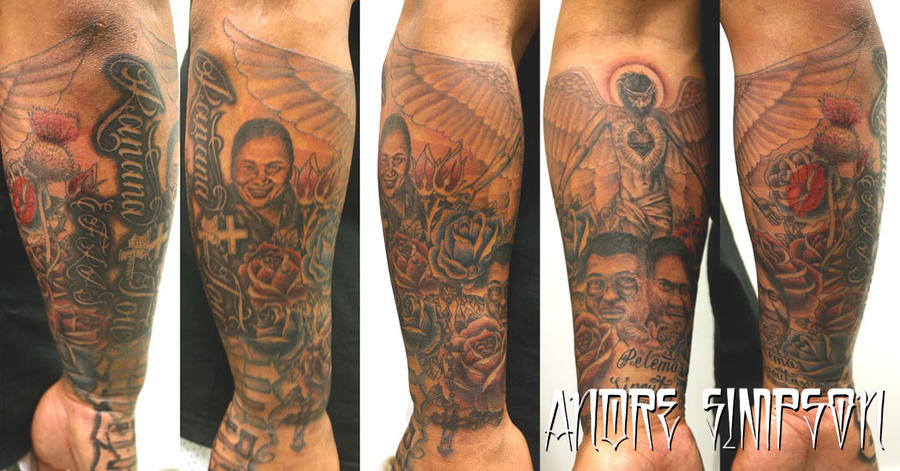 Custom half sleeve tattoo - sleeve tattoo