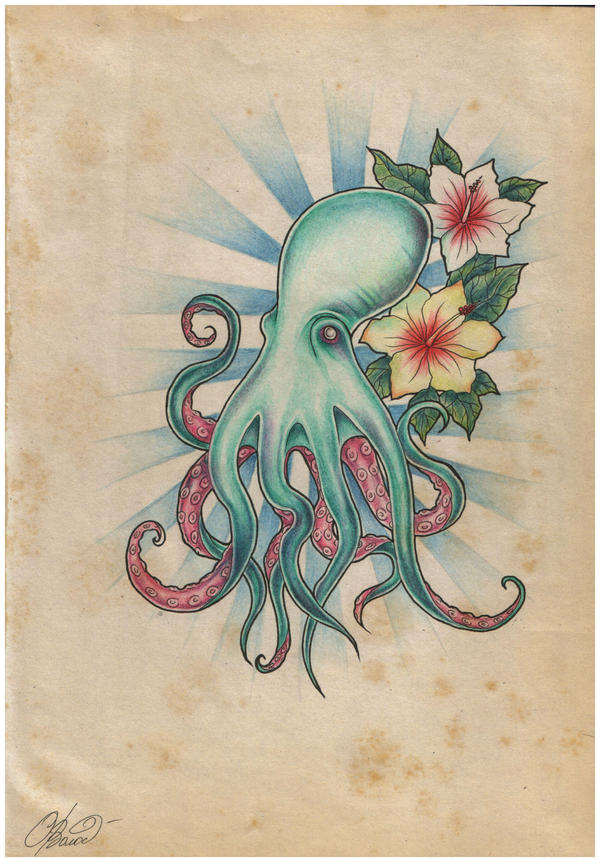 Octopus tattoo by RayneColdkiss on deviantART