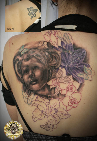 Daughter Portrait tattoo 1ses