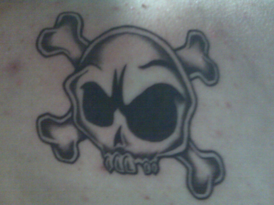 Skull n cross bones tattoo by