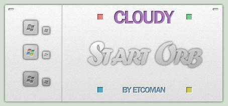 Cloudy start orb for Windows 7