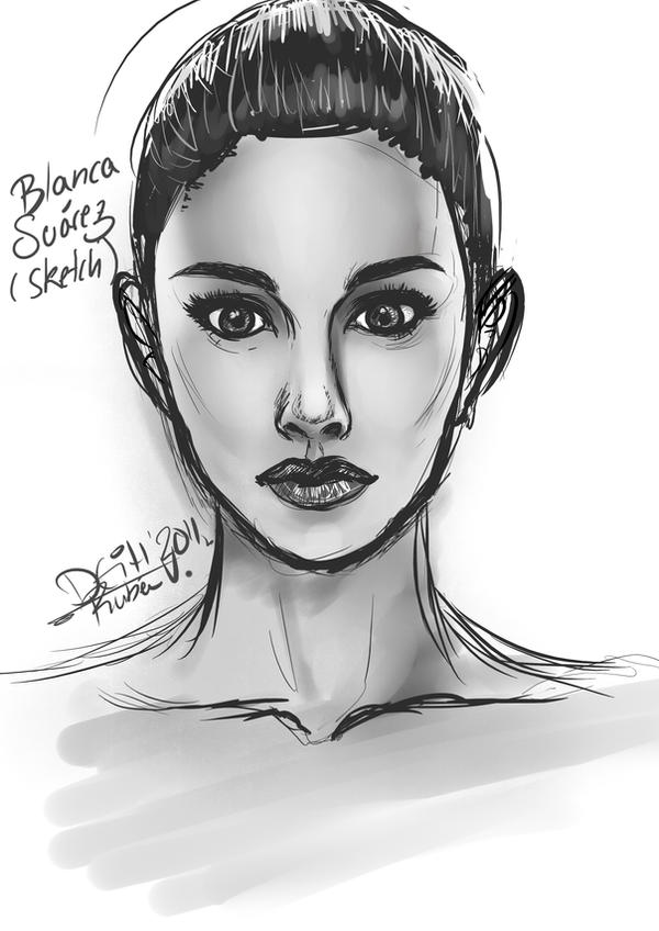 Blanca Suarez sketch by Deih on deviantART