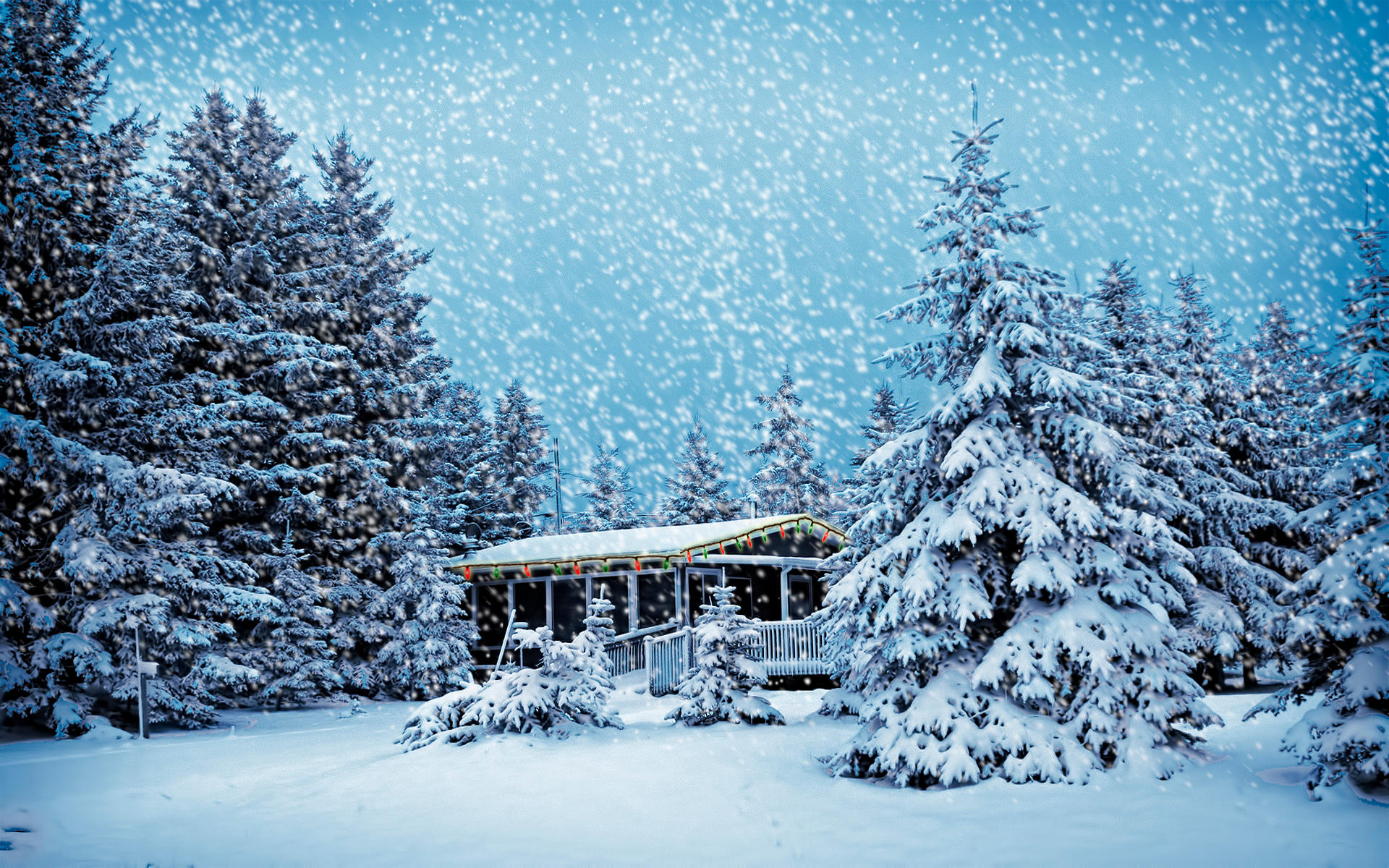 Christmas Snowstorm HD Wallpaper | Theme Bin - Customization, HD ...