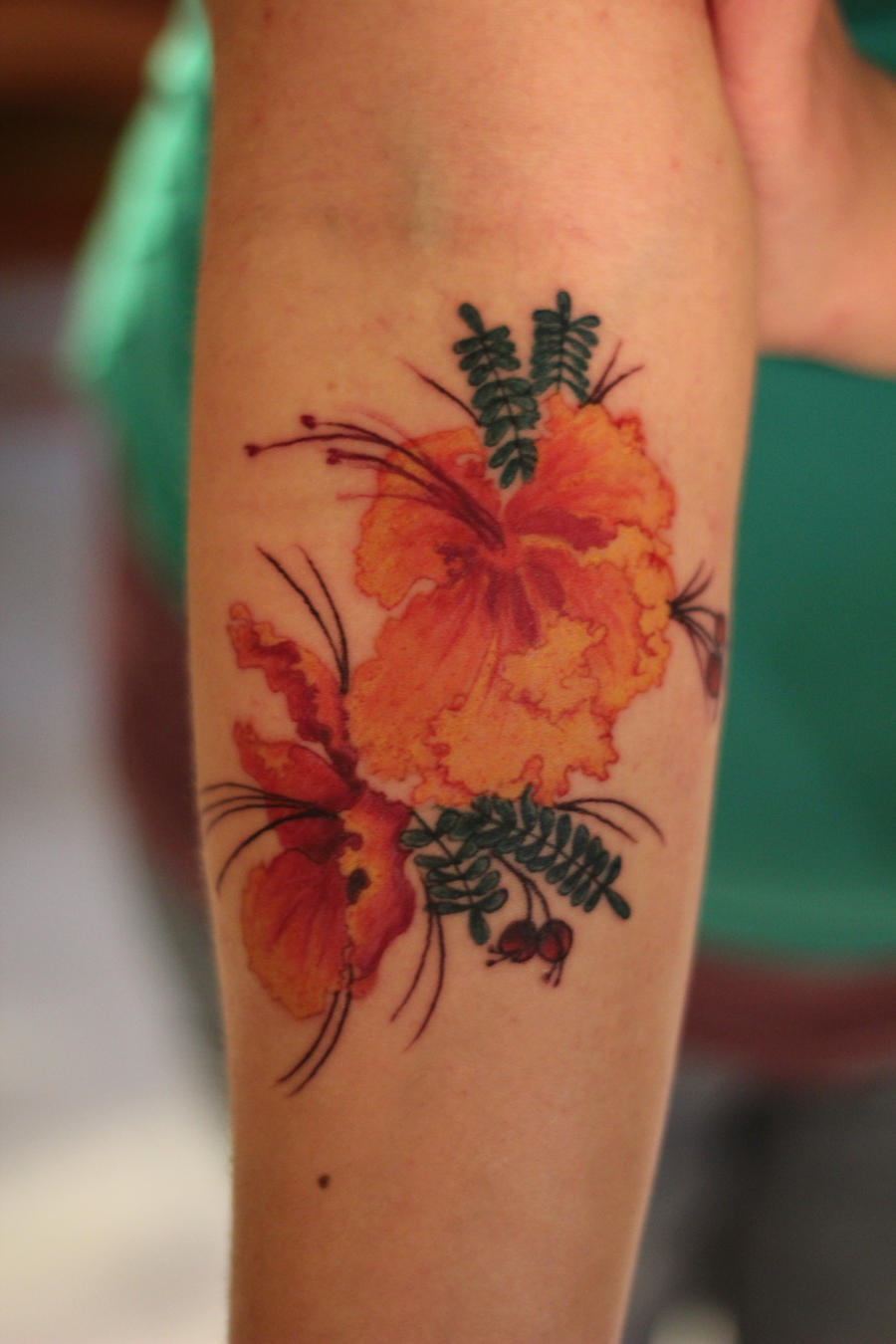 mexican bird of paradise tattoo by cellomint on DeviantArt