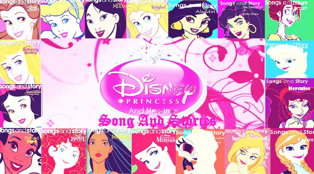 Disney Princess collage by SweetlyStarShine