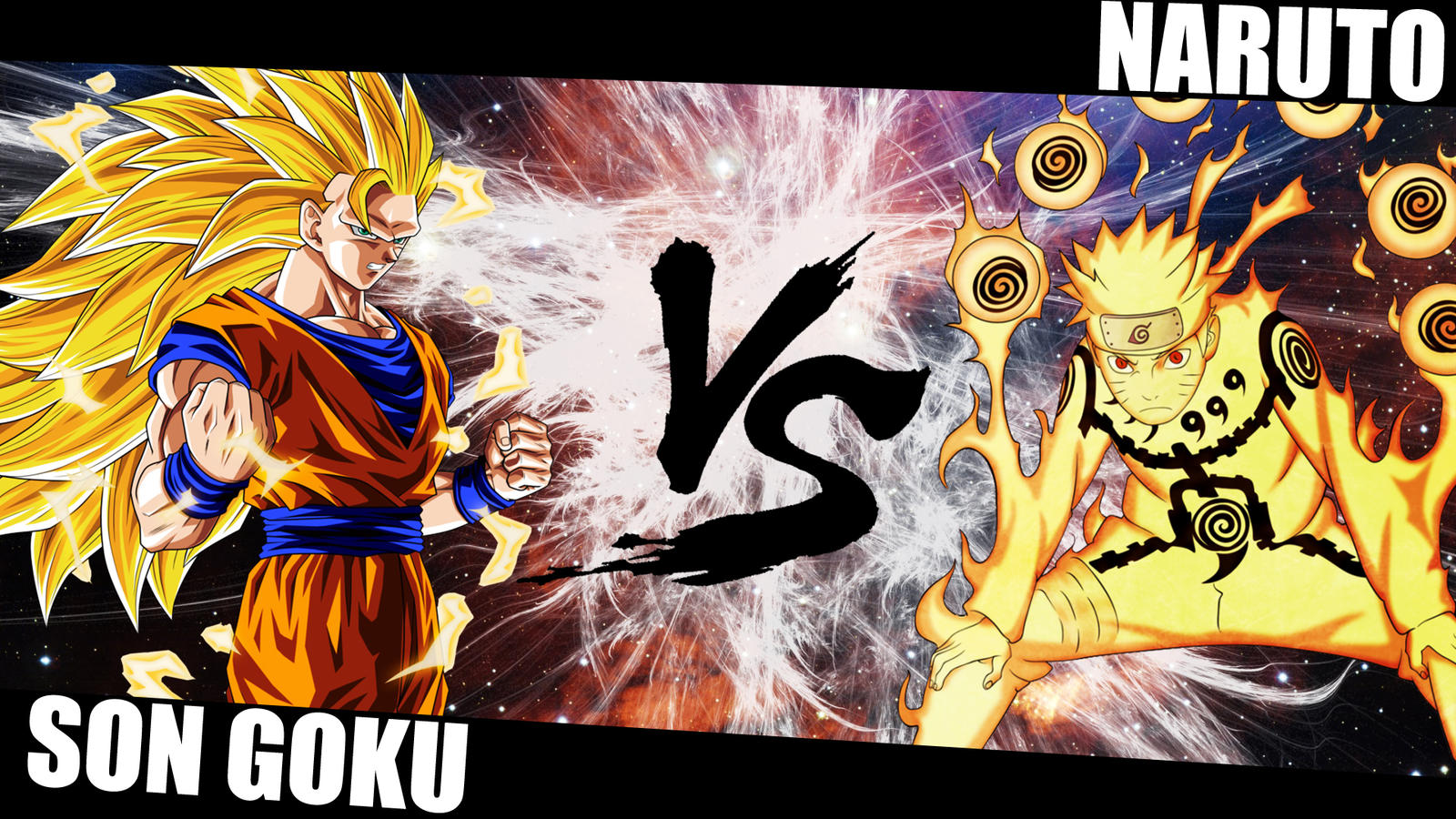 Goku Vs Naruto Wallpaper By Oxelon On Deviantart