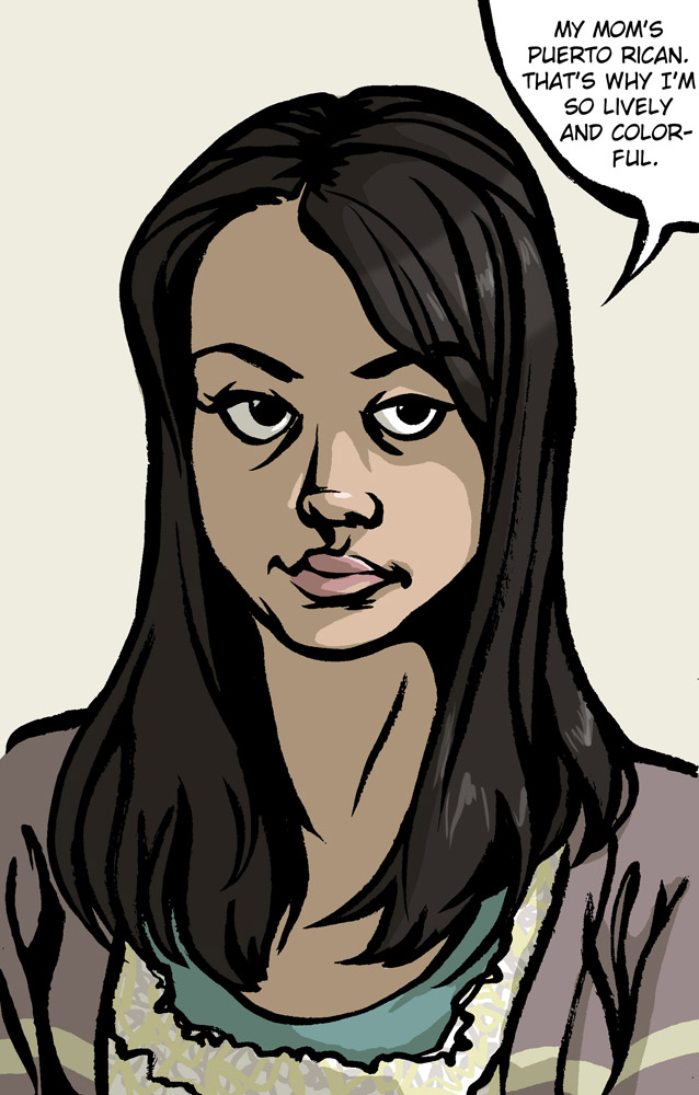 More Aubrey Plaza fan art April is lively and colorful