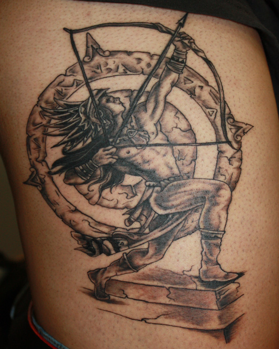 aztec warrior tattoos. aztec warriors tattoos.