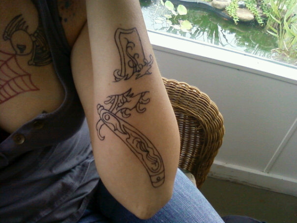 blade tattoo. Pink+razor+lade+tattoo