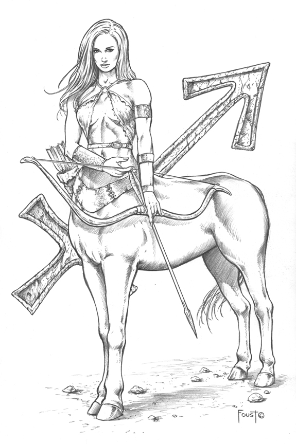 sagittarius coloring pages - photo #35