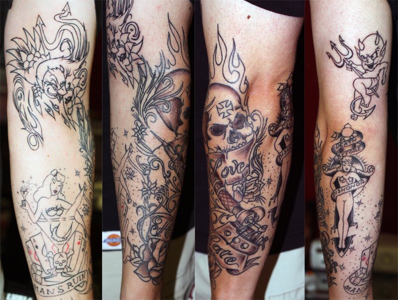 Sleeve in progress - sleeve tattoo