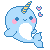 Little Narwhal Icon by Kiss-the-Iconist
