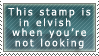 Elvish stamp by Daakukitsune