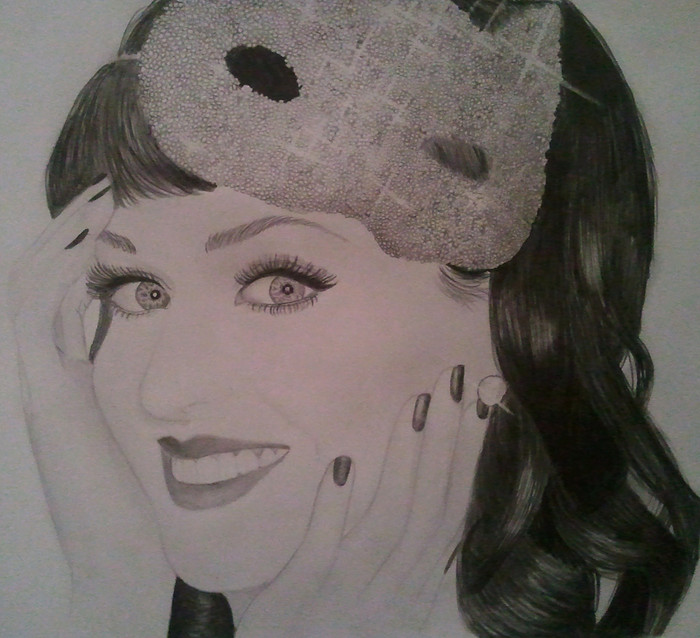 Drawing of Katy Perry by fabiennephaf on deviantART