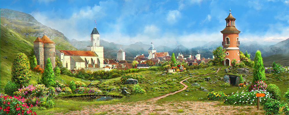 Medieval village1_day by inSOLense