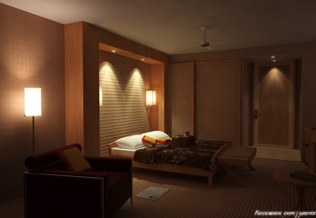 Bedroom Night Scene by aXel-Redfield on DeviantArt