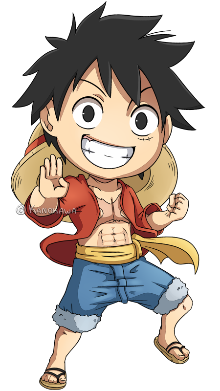 One Piece: Luffy 2013 Chibi by Kanokawa