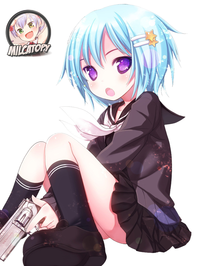 Anime Girl 2  Render by Milcatopy by Milcatopy on DeviantArt