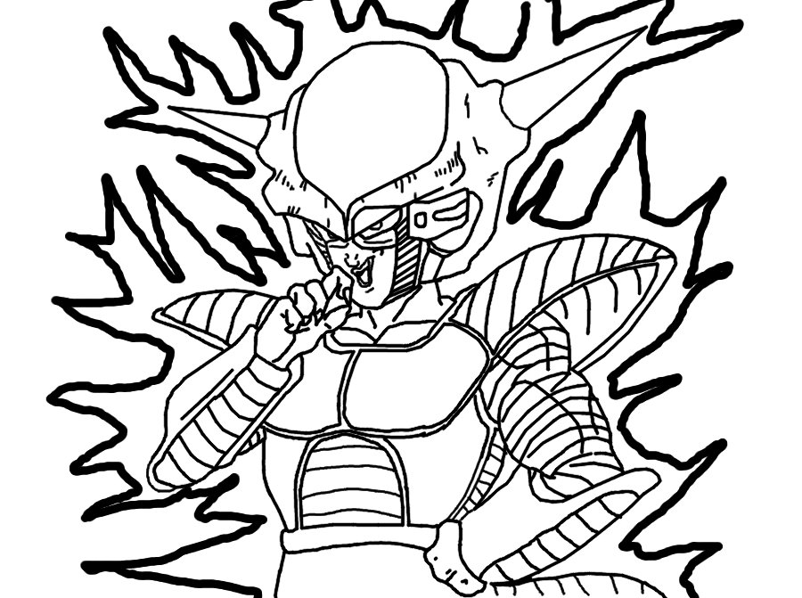dbz coloring pages frieza - photo #38